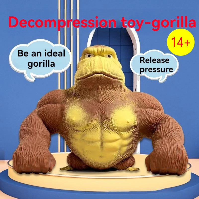 Fashion Antistress Gorilla Funny Gorilla Decompression Toy Doll Decompression Creative Toy Indestructible Soft Gorilla Statue