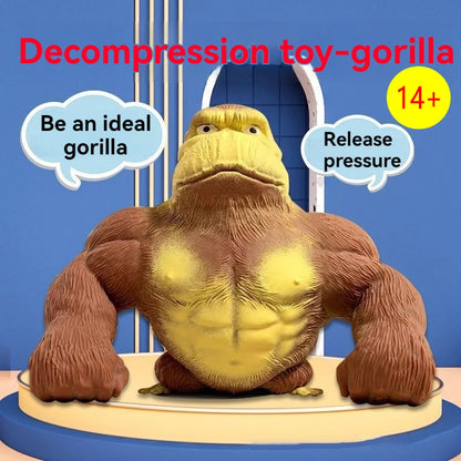 Fashion Antistress Gorilla Funny Gorilla Decompression Toy Doll Decompression Creative Toy Indestructible Soft Gorilla Statue