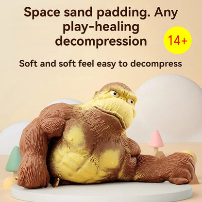 Fashion Antistress Gorilla Funny Gorilla Decompression Toy Doll Decompression Creative Toy Indestructible Soft Gorilla Statue